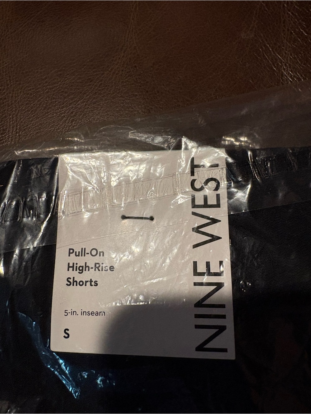 Nine West Black Pull-On Flat Front Shorts